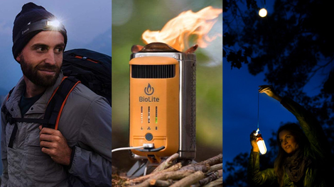 BioLite CampStove 2 | $110 | AmazonBioLite CampStove 2 Bundle | $170 | AmazonBioLite HeadLamp 330 + StuffSack | $50 | Amazon | Add both to cartBioLite Sunlight Solar Powered Lantern | $20 | AmazonBioLite PowerLight and SiteLight Bundle | $60 | AmazonBioLite SolarPanel 5+ with Integrated Power Bank | $60 | Amazon
